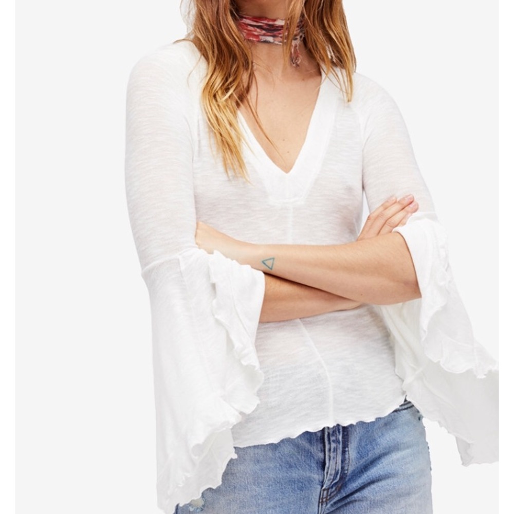 Free People So Dramatic Bell Sleeve Top